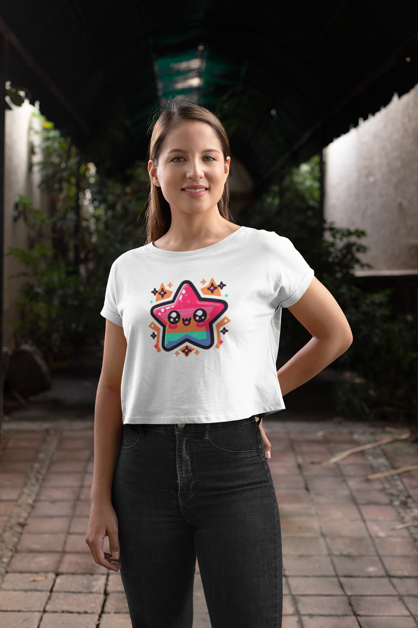 Women’s Star Glow Crop Top