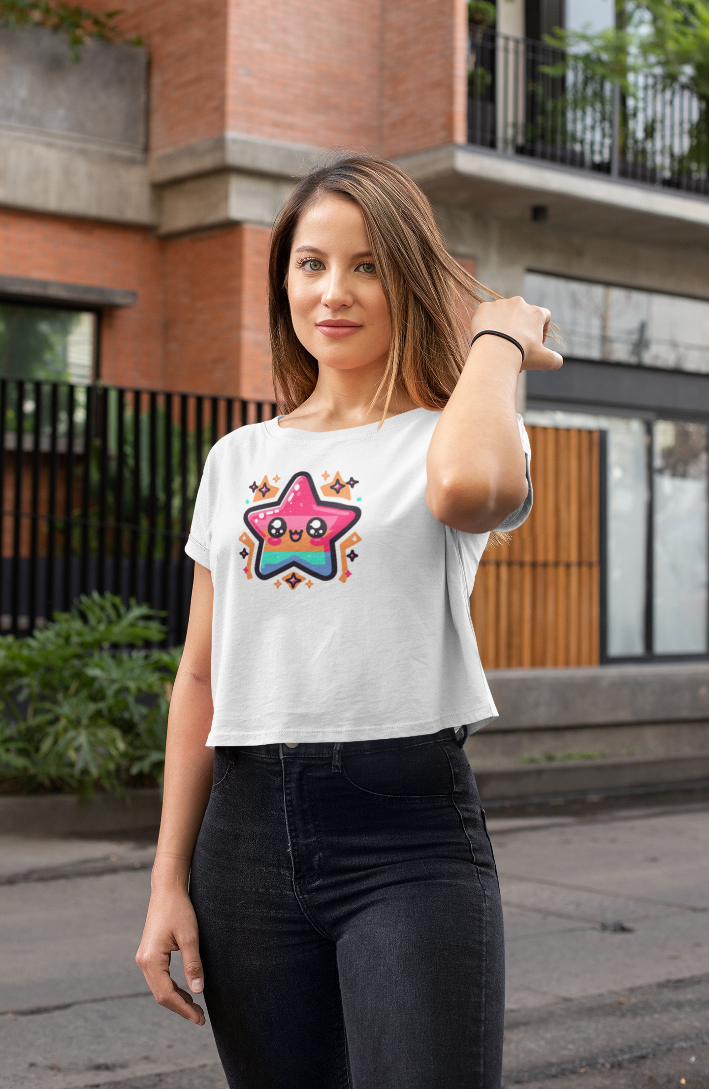 Women’s Star Glow Crop Top