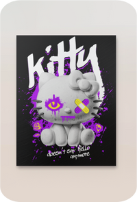 Kitty Don't Say Hello Poster