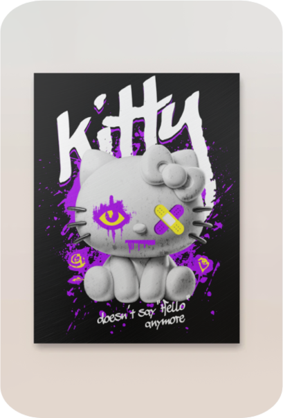 Kitty Don't Say Hello Poster