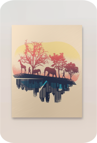 Nature City Poster