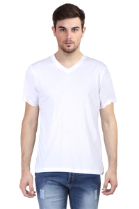 V neck- White