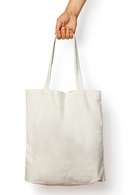 White Tote Zipper Bag