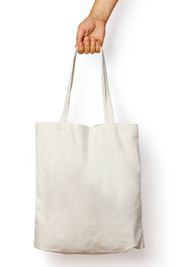 White Tote Zipper Bag