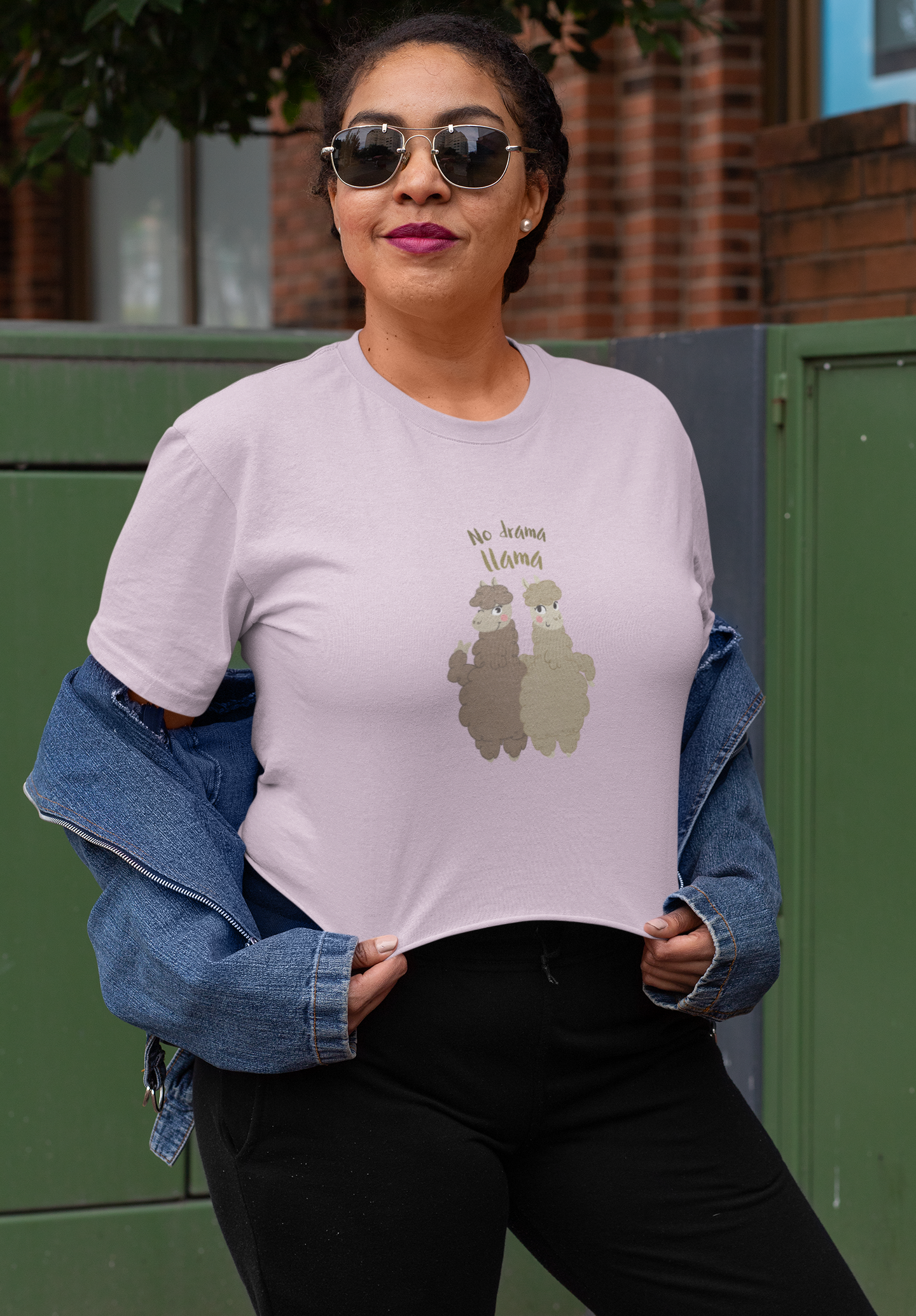 Women’s Lama Vibes Crop Top
