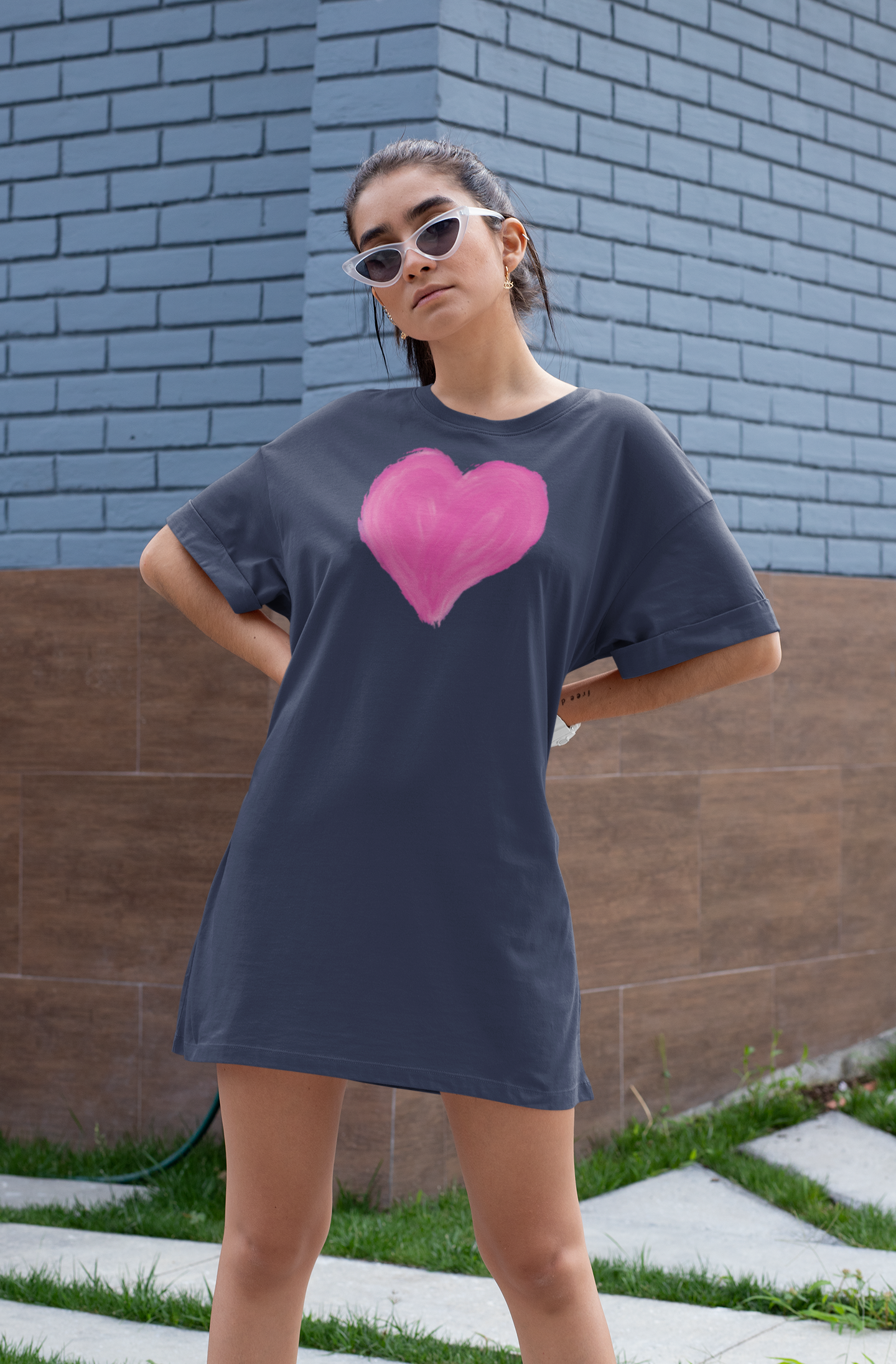 Women’s Heart of Pink T-Shirt Dress