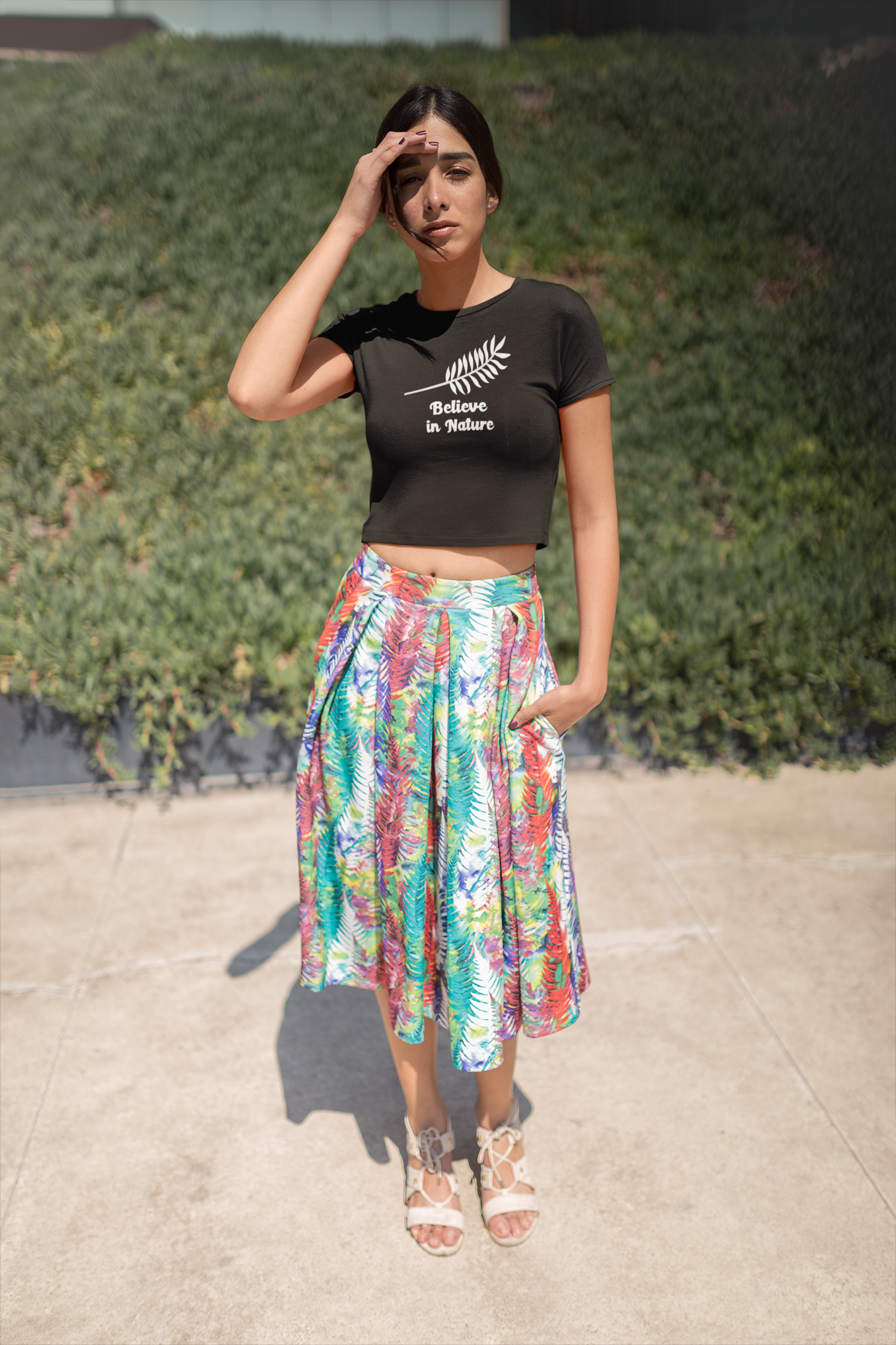 Women’s Embrace Nature’s Power Crop Top