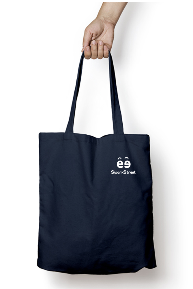 Navy Blue Tote Bag Zipper