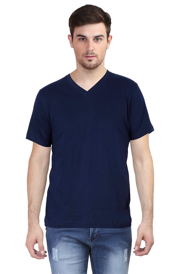 V neck- Navy Blue