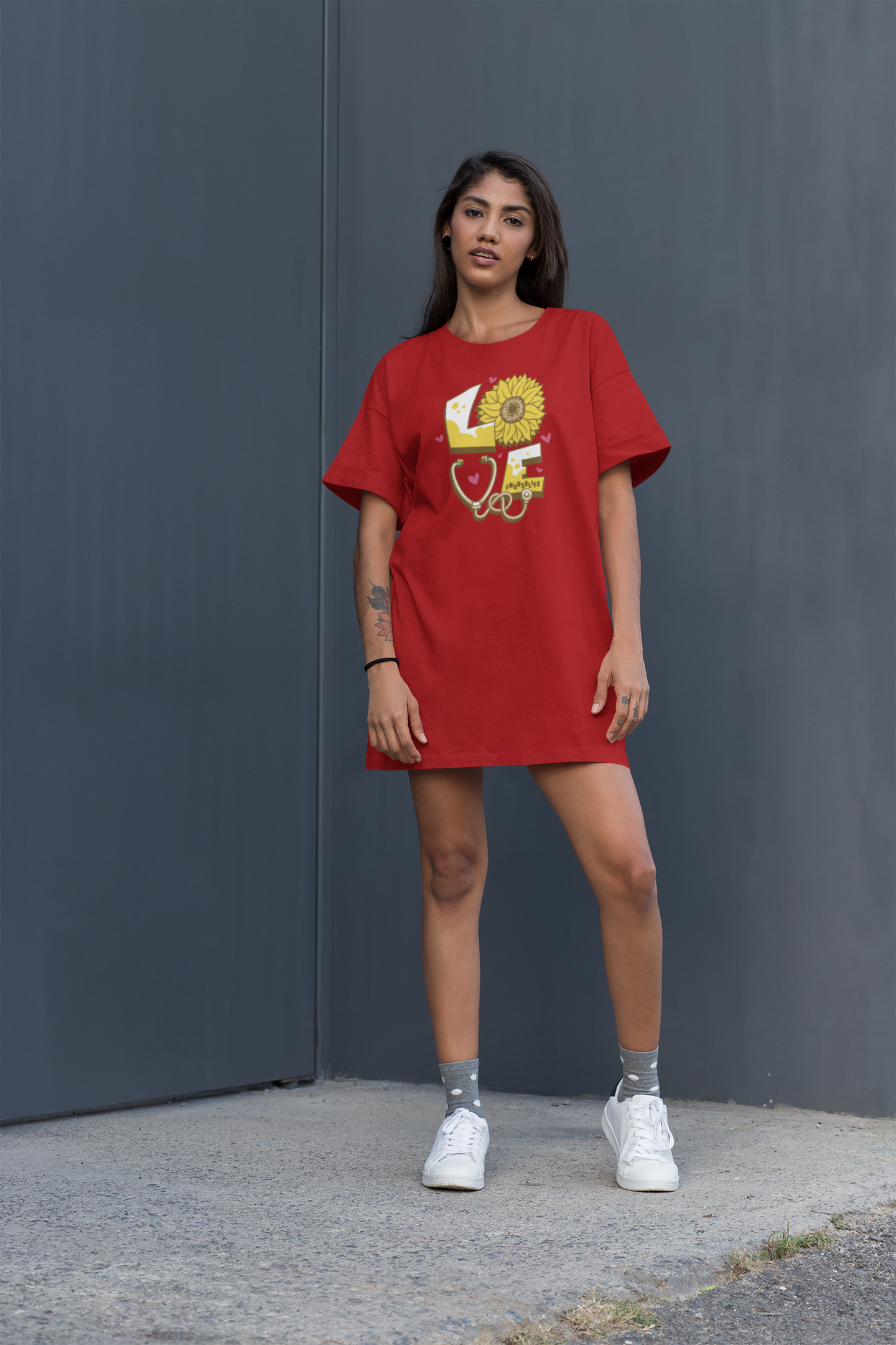 Women’s Sunshine & Love T-Shirt Dress