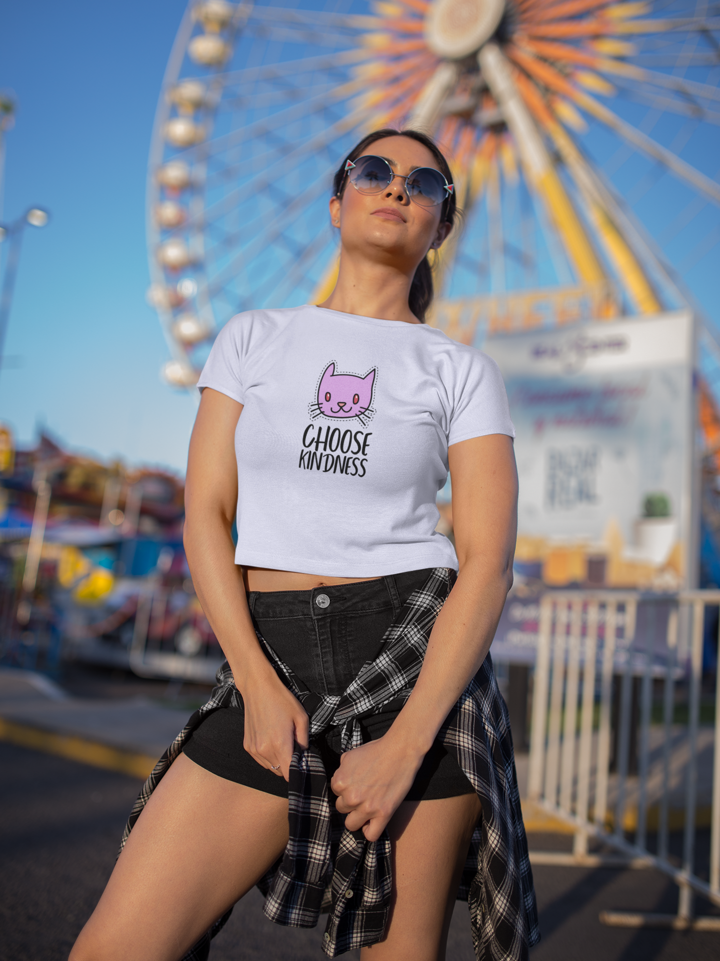 Women’s Purrfect Kindness Crop Top