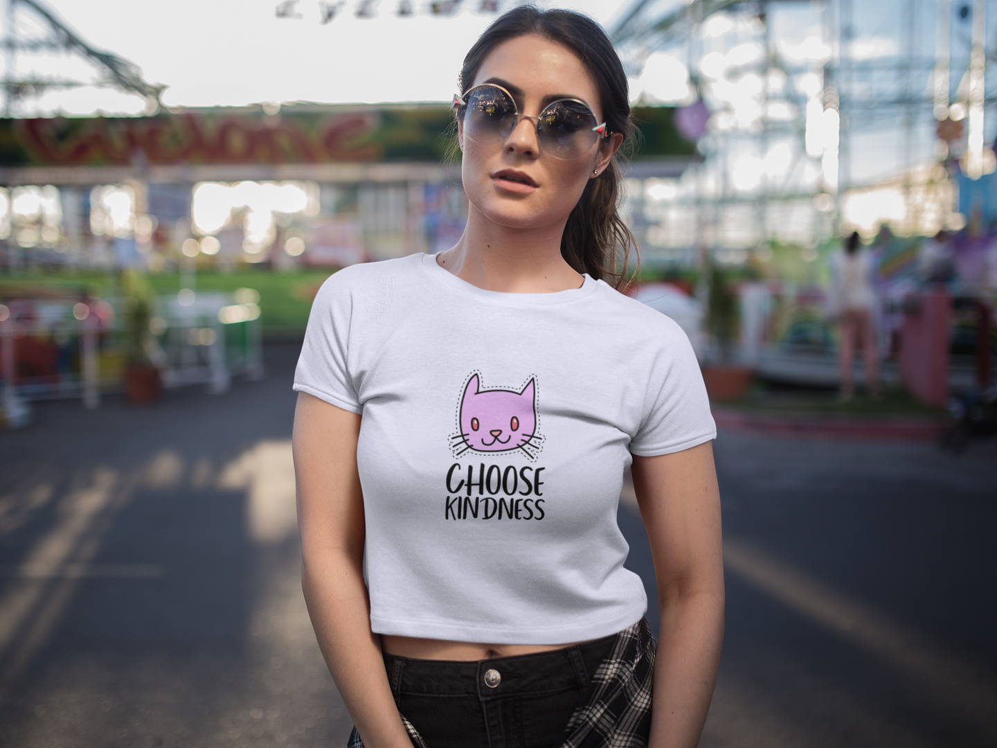 Women’s Purrfect Kindness Crop Top