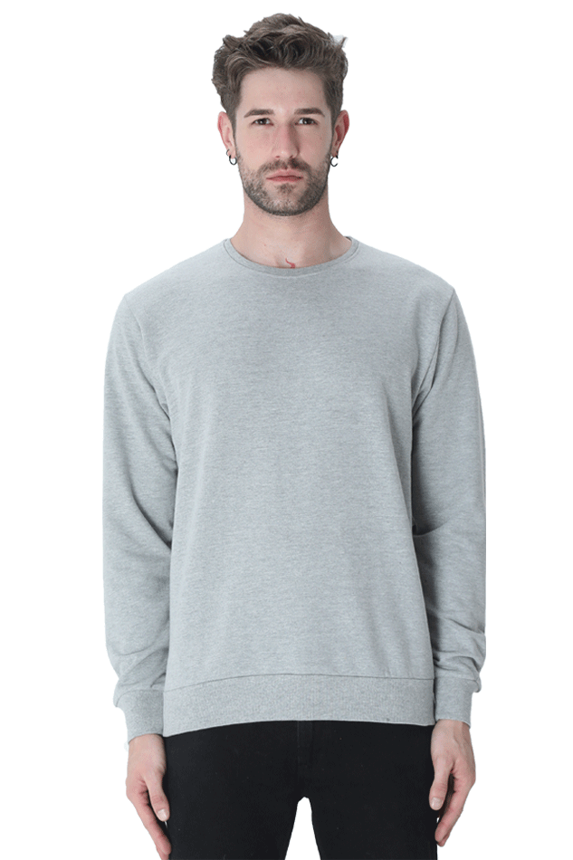 Women's Grey Melange Sweatshirt