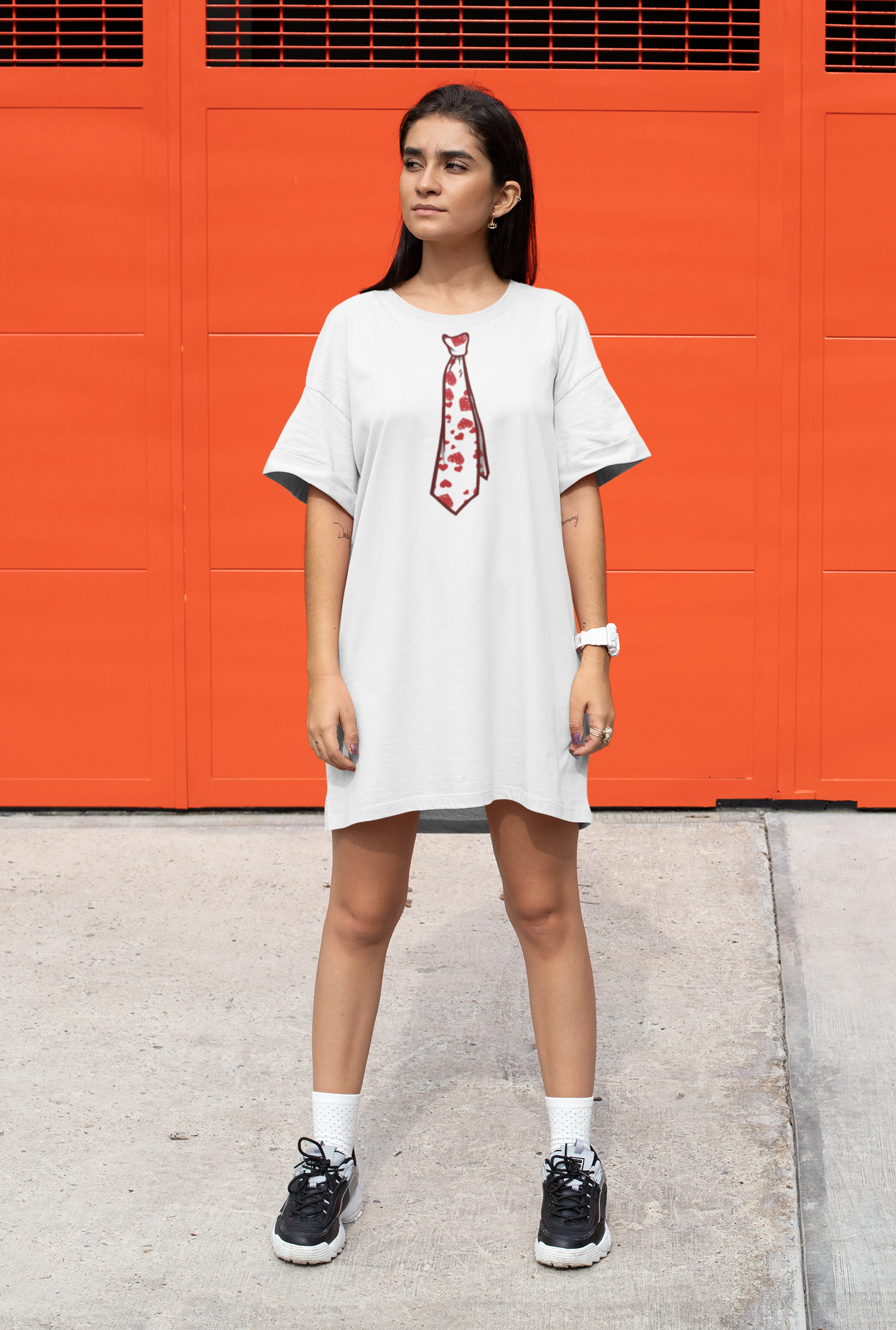 Women’s Heartfelt Ties T-Shirt Dress
