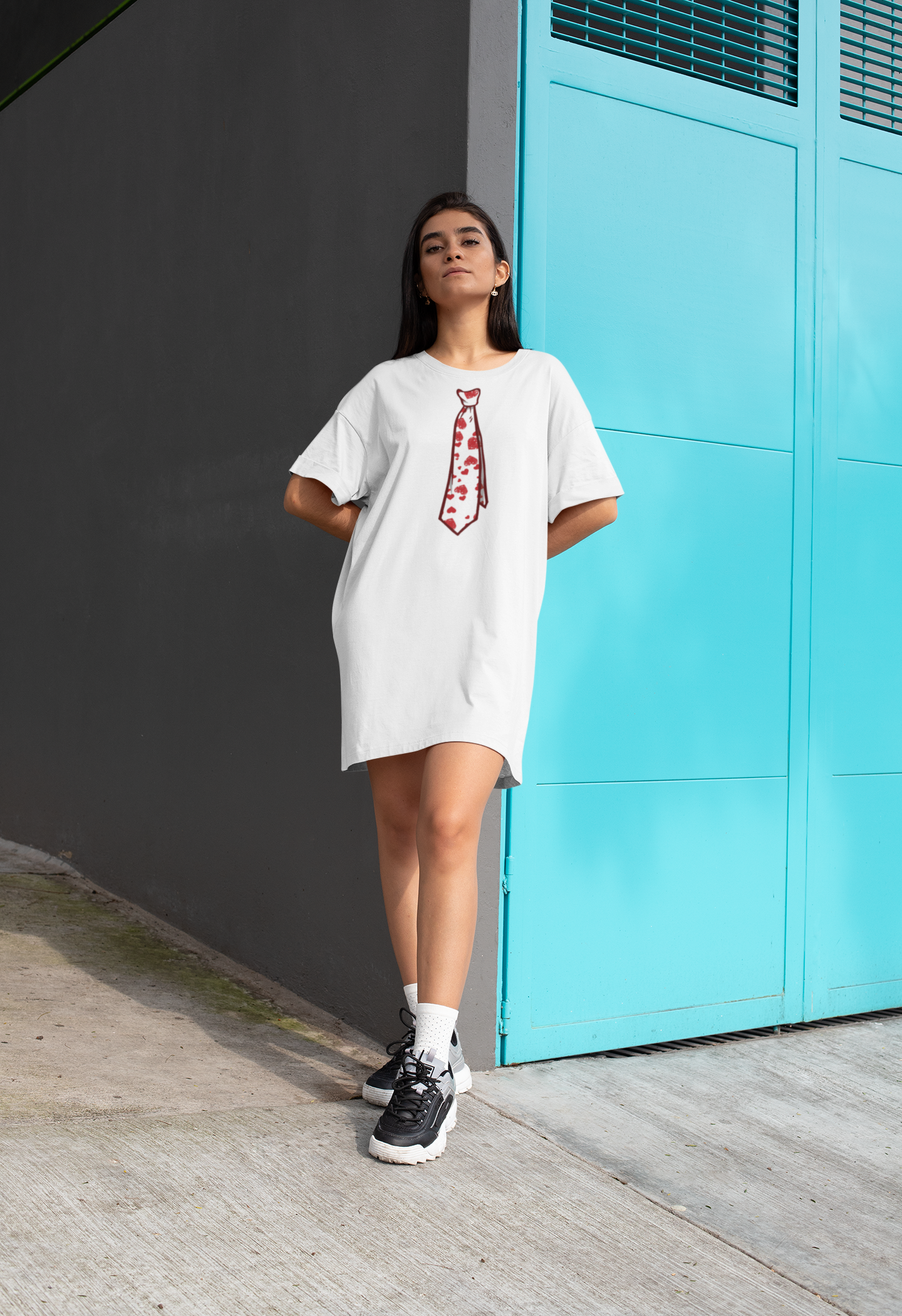 Women’s Heartfelt Ties T-Shirt Dress
