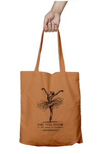 Minimalist Ballerina Dance Chaos Tote Zipper Bag