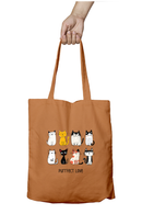 Purrfect Love Cat lovers Tote Bag Zipper