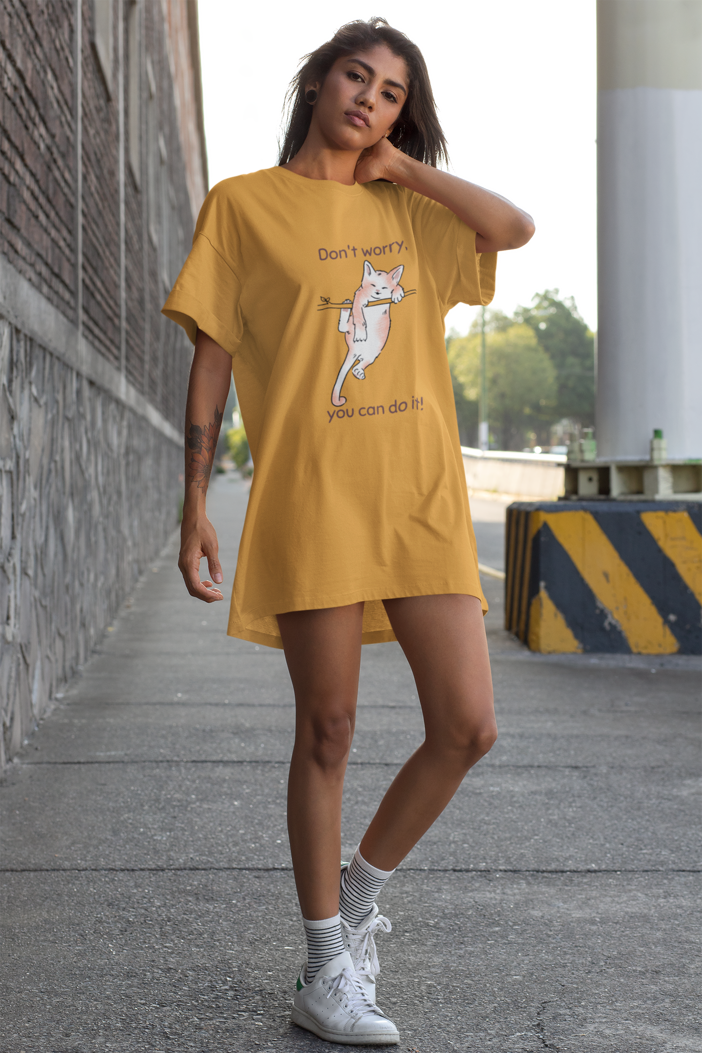 Women's Don't Worry – T-Shirt Dress