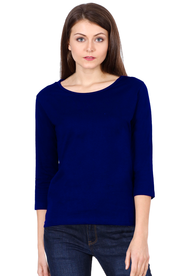 Round Neck Full Sleeve - Navy Blue