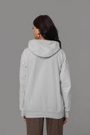 Women Grey Melange Hoodie