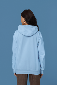 Women Baby Blue Hoodie