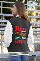 Never Give Up Varsity Jacket