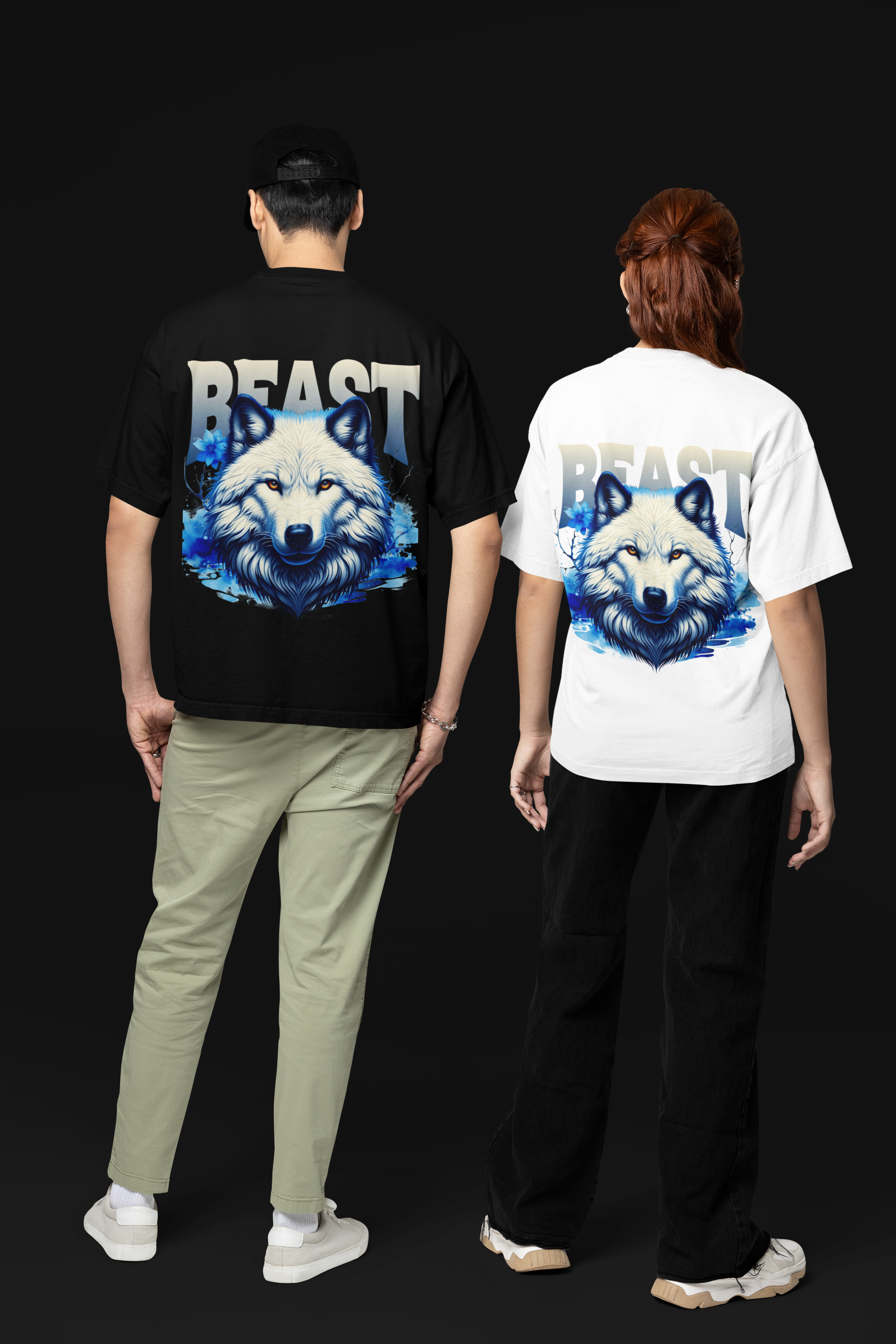 White Wolf Oversized T-Shirt