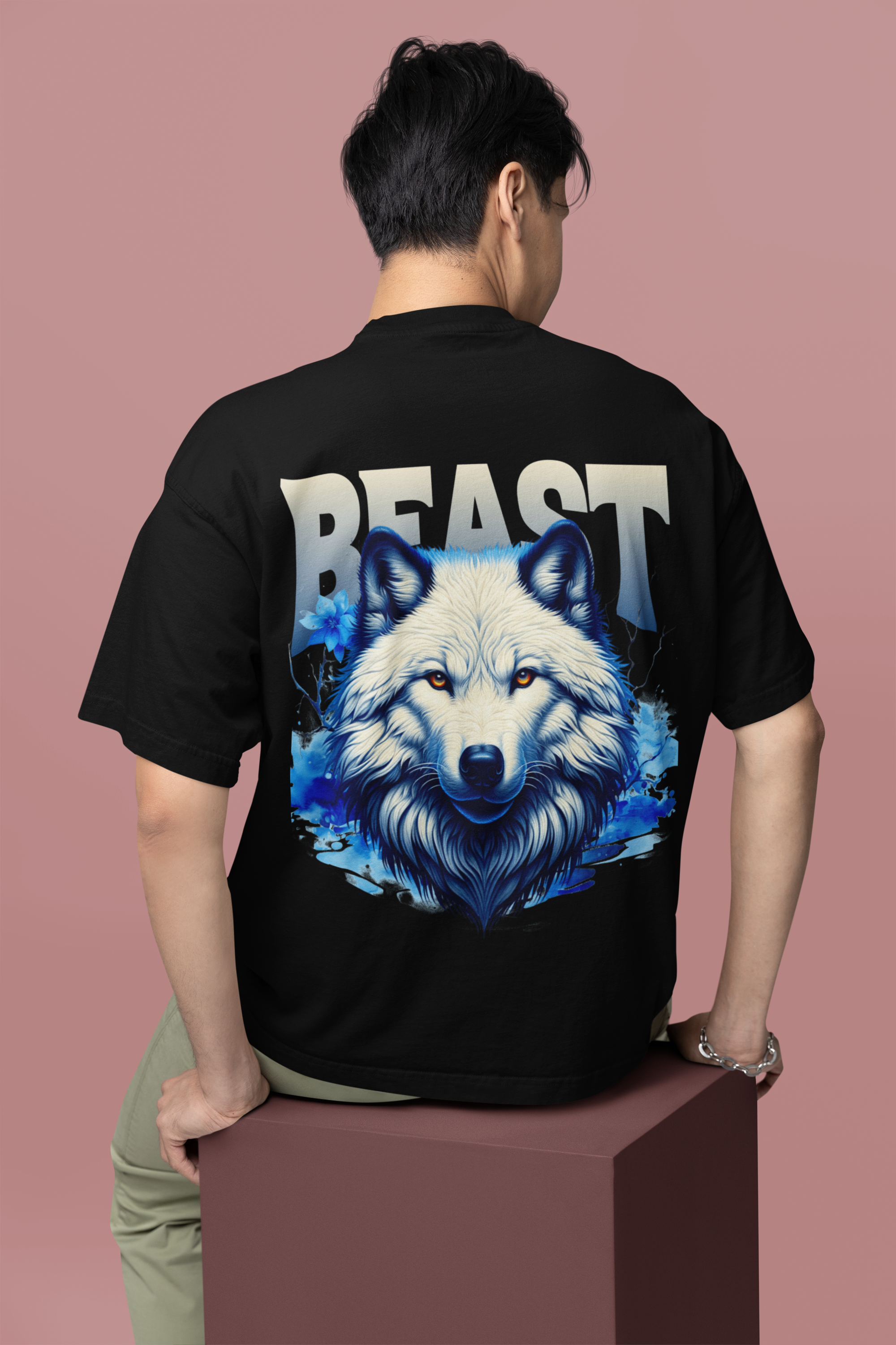 White Wolf Oversized T-Shirt