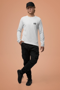 Men's White Round Neck Full Sleeves