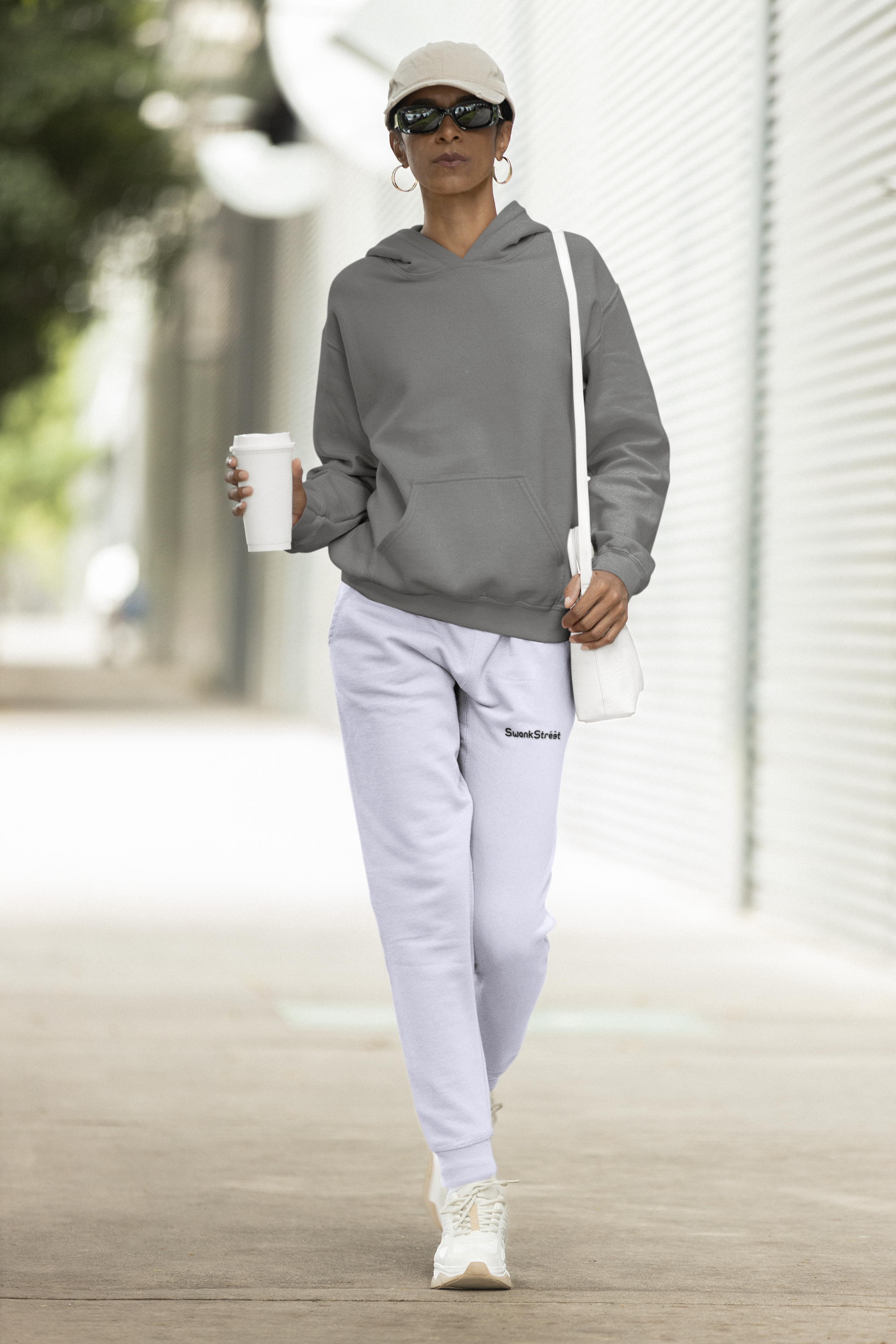 Women's Lavender Solid Jogger