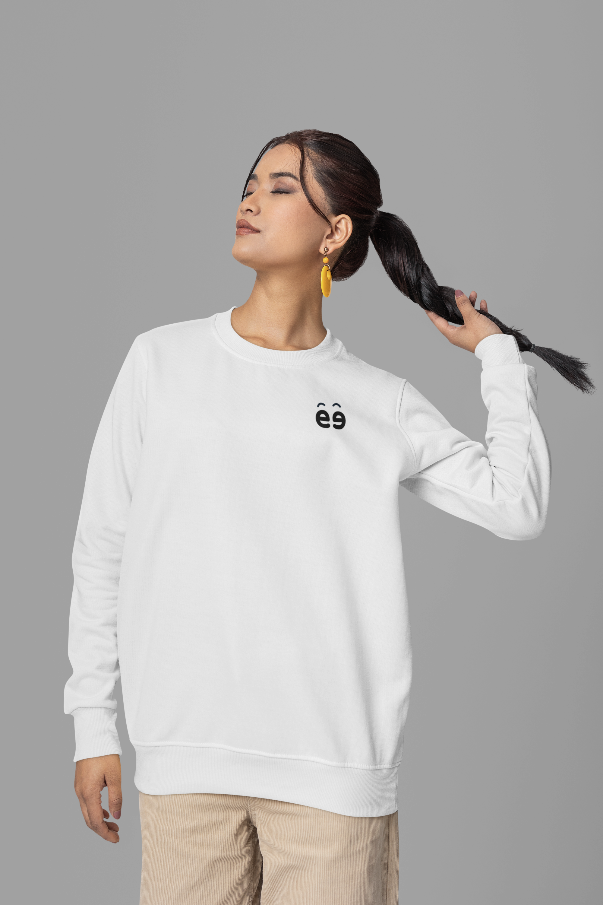 Women's White Sweatshirt