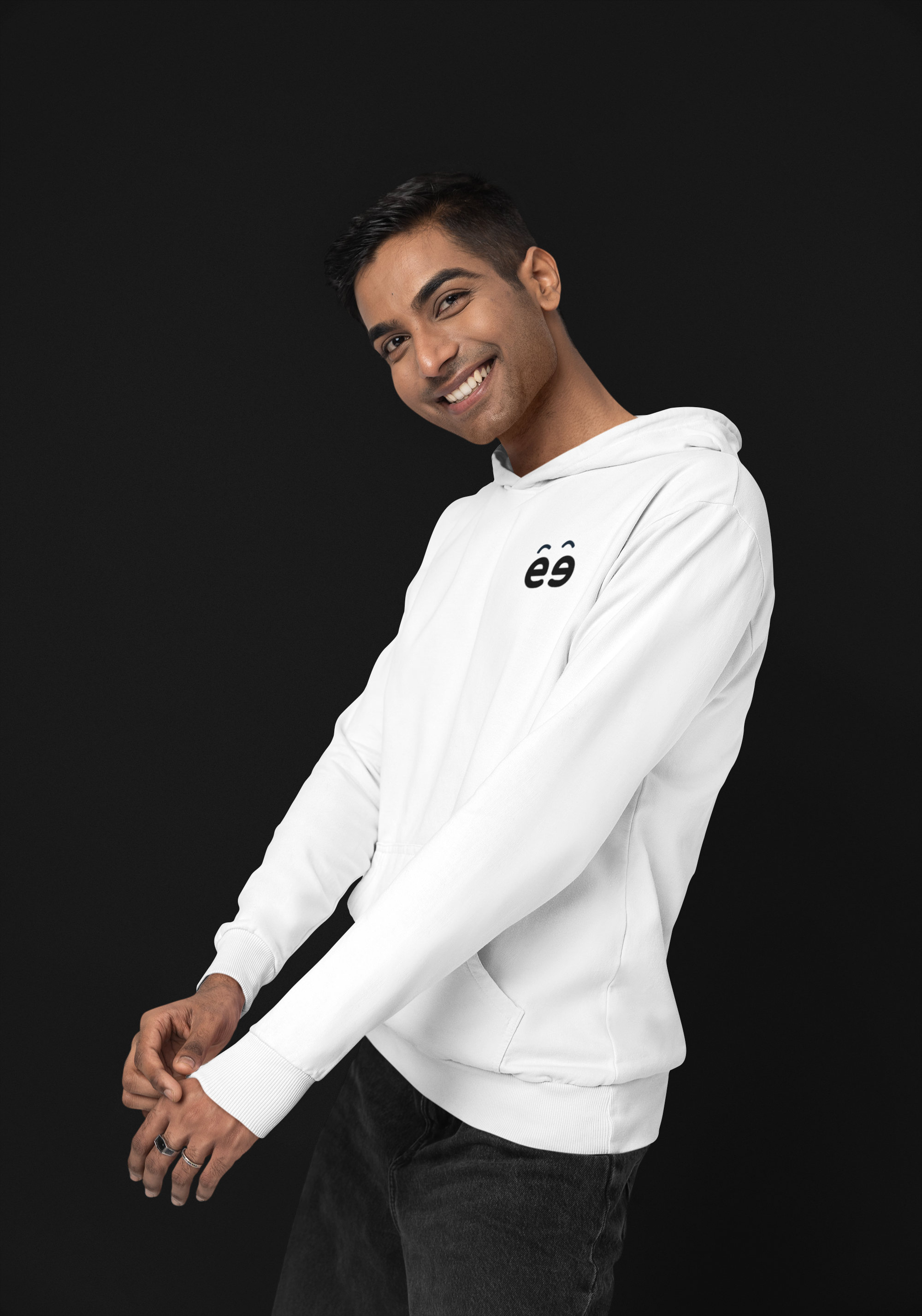 Men's White Hoodie