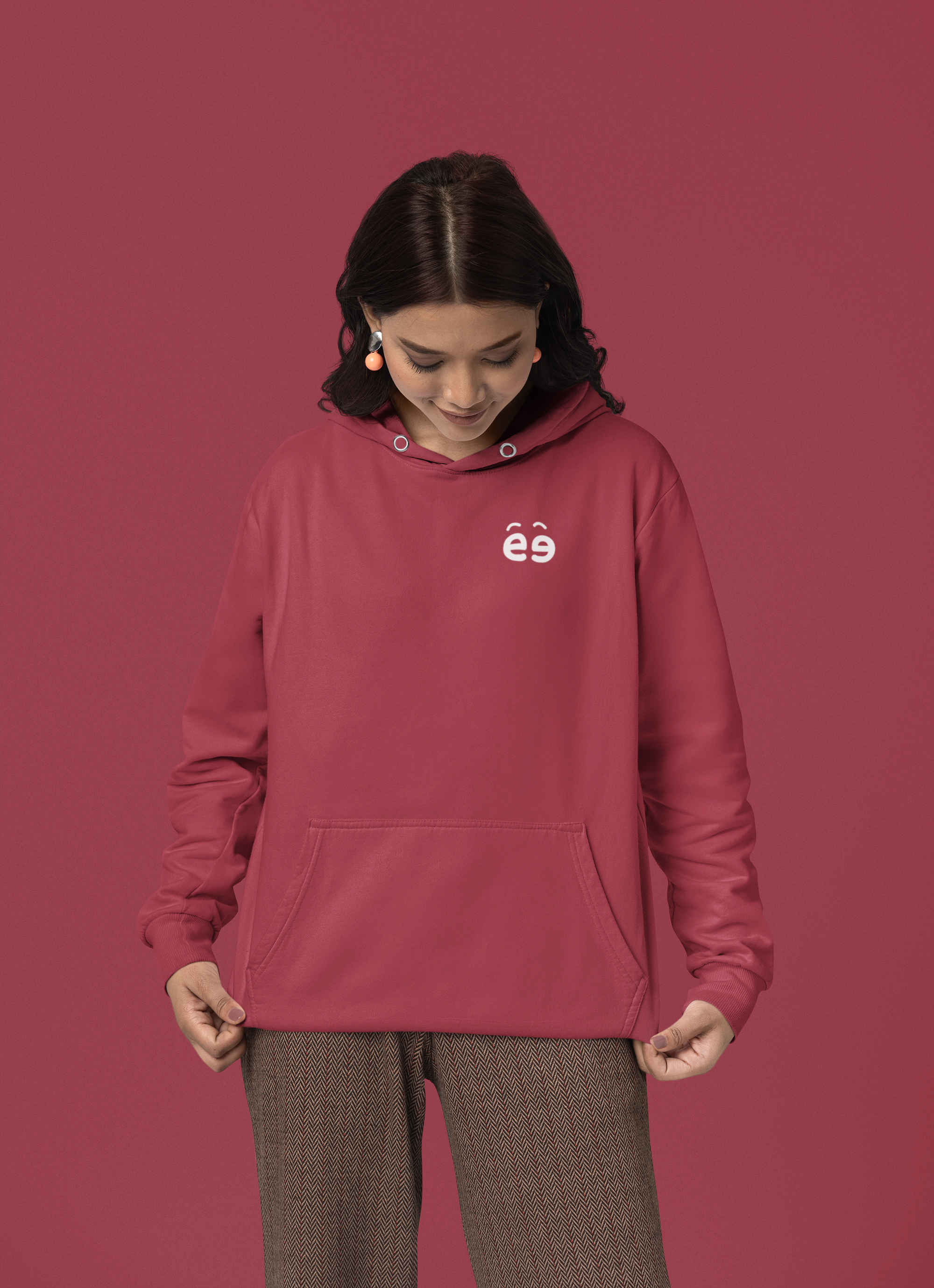 Women Maroon Hoodie