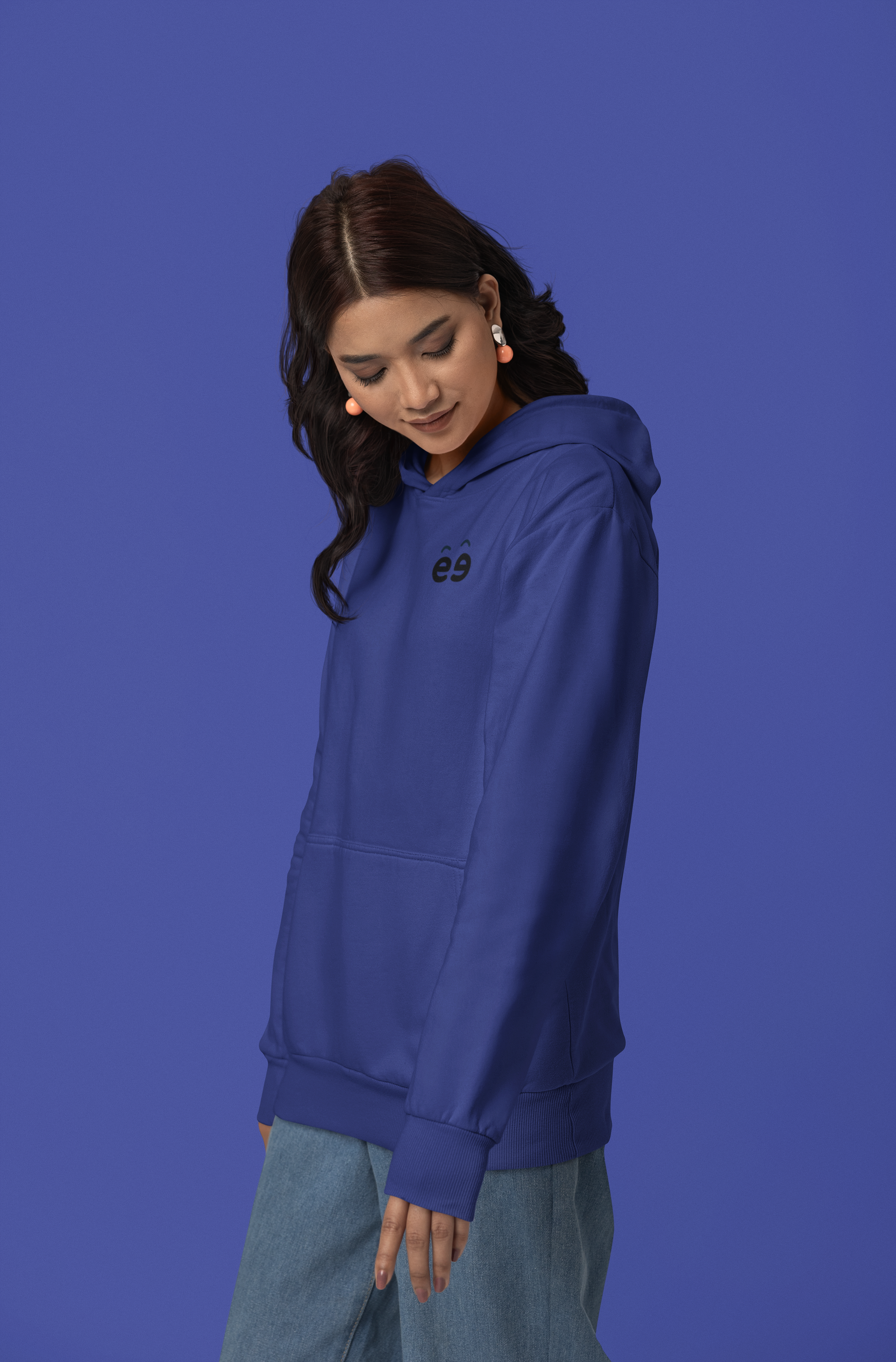 Women Royal Blue Hoodie