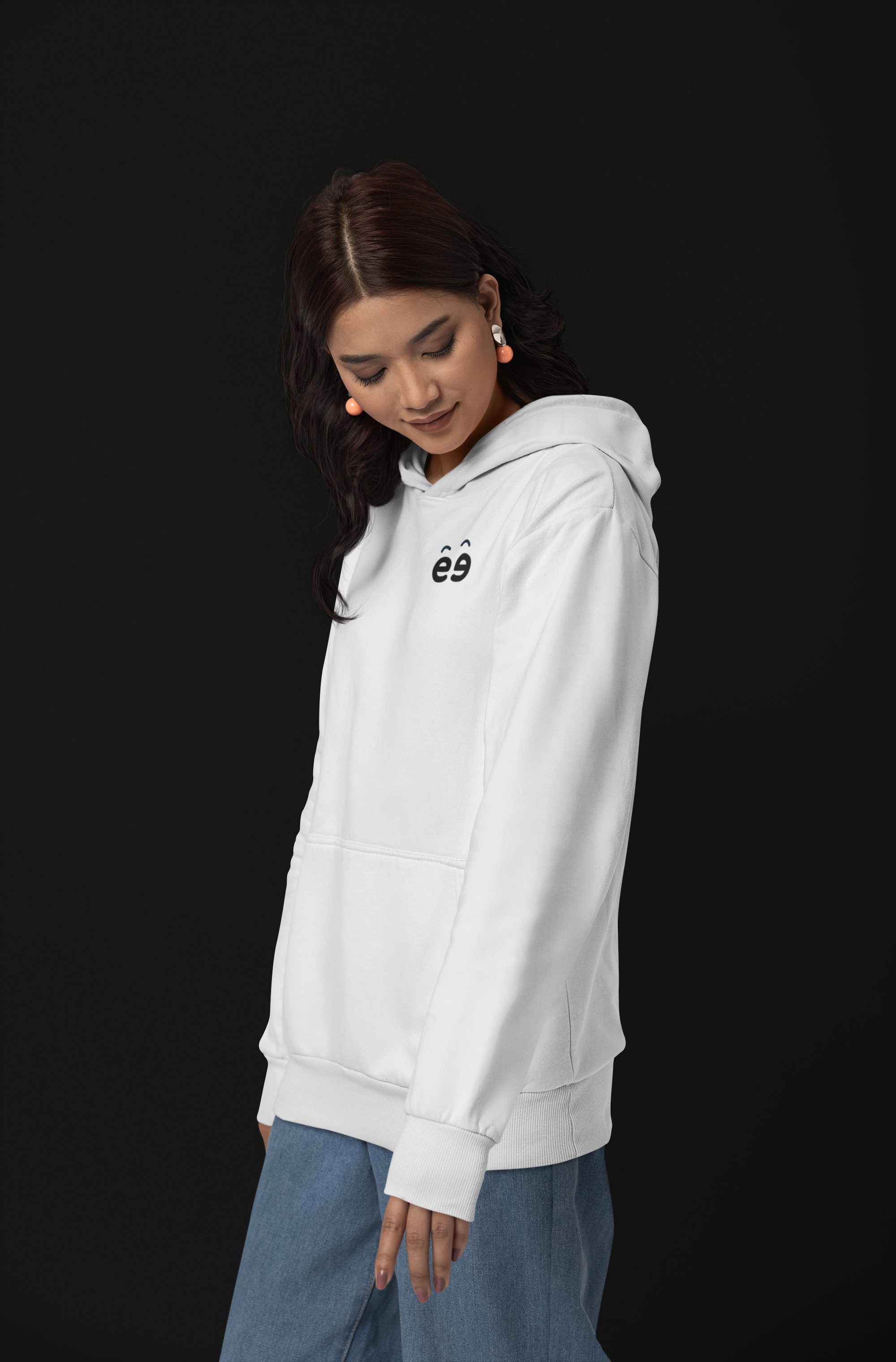 Women White Hoodie