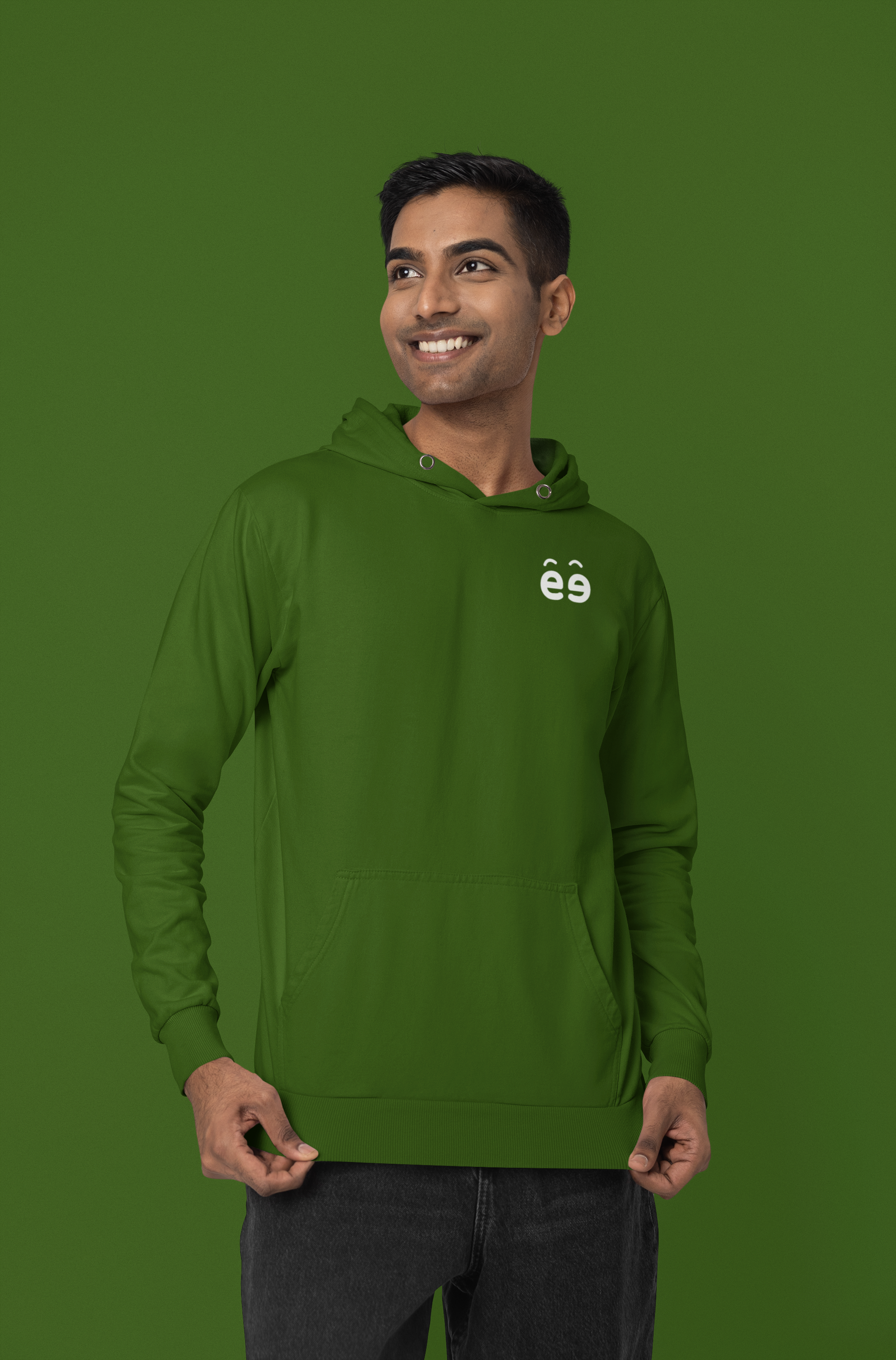 Men's Bottle Green Hoodie