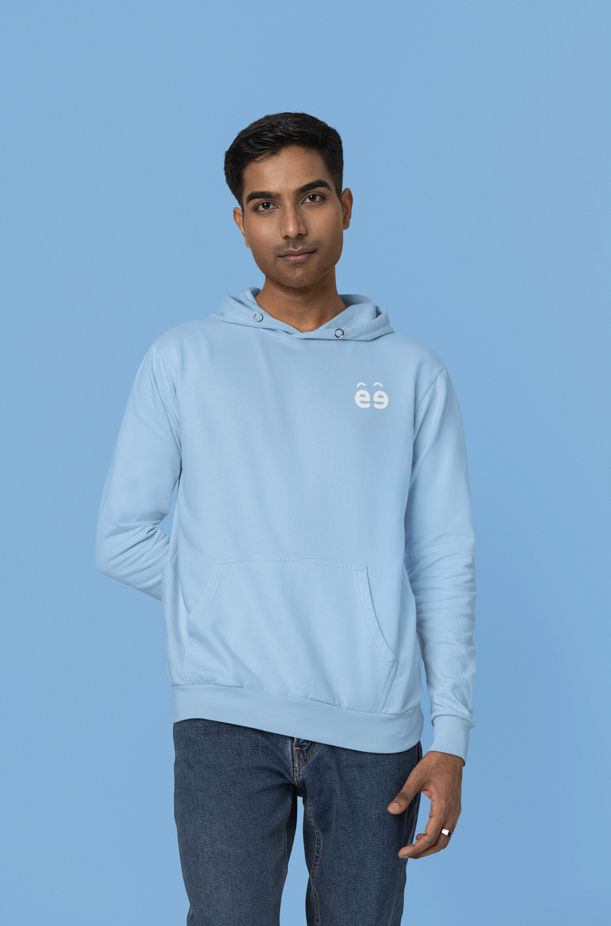 Men's Baby Blue Hoodie