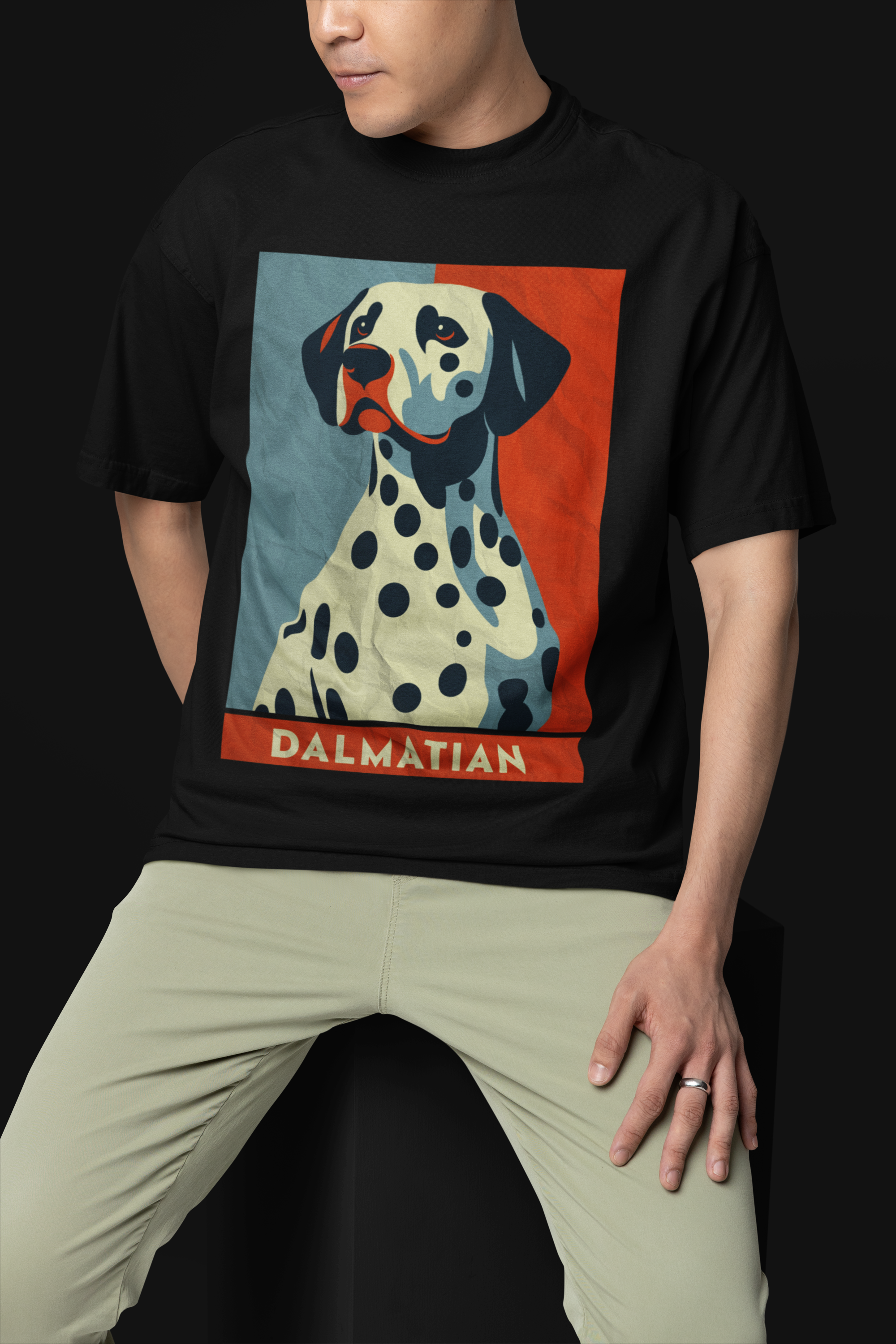 Dalmatian Dog Retro Style