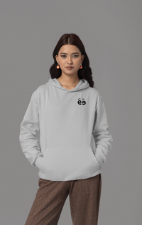 Women Grey Melange Hoodie