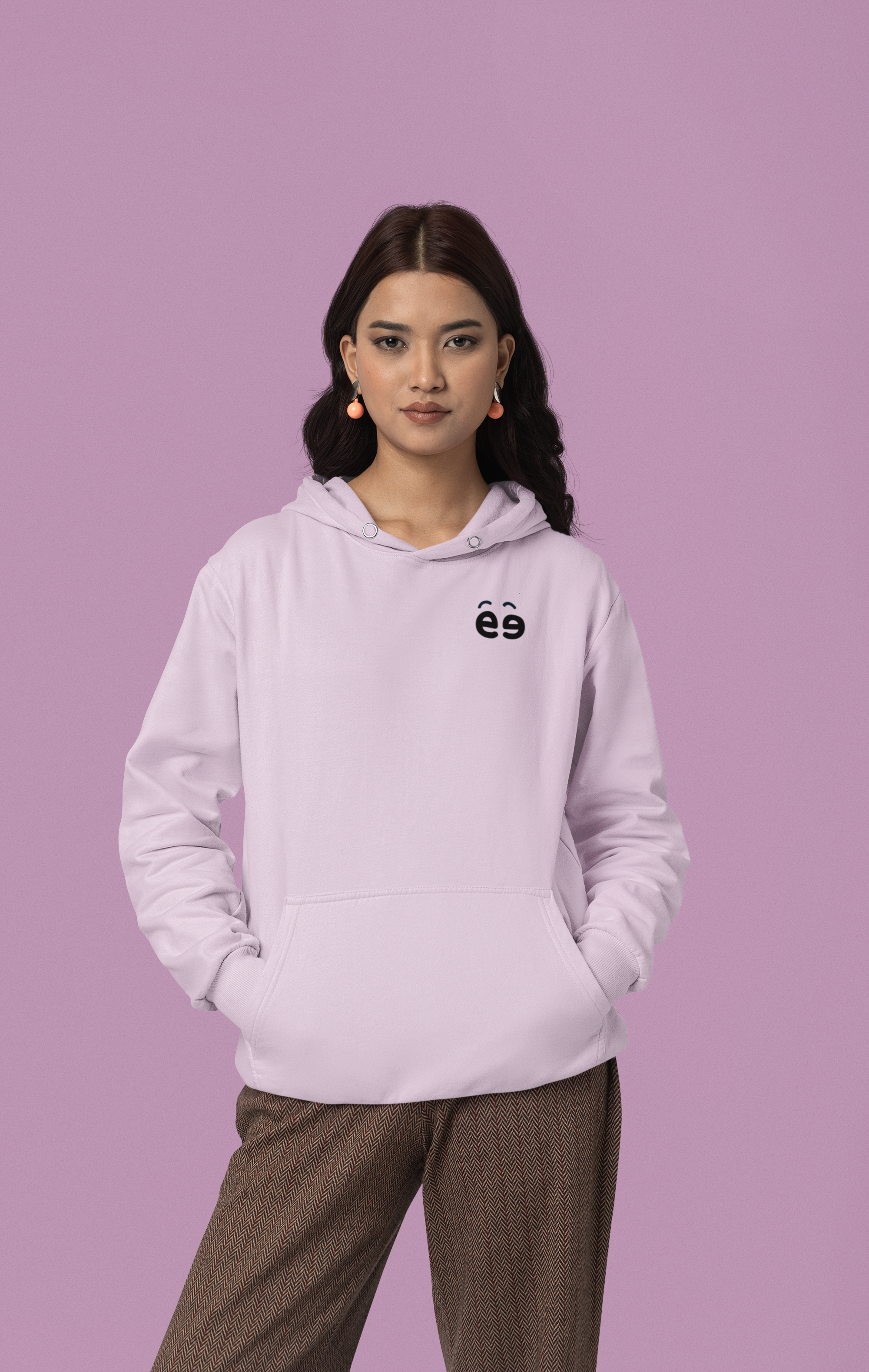 Women Light Baby Pink Hoodie