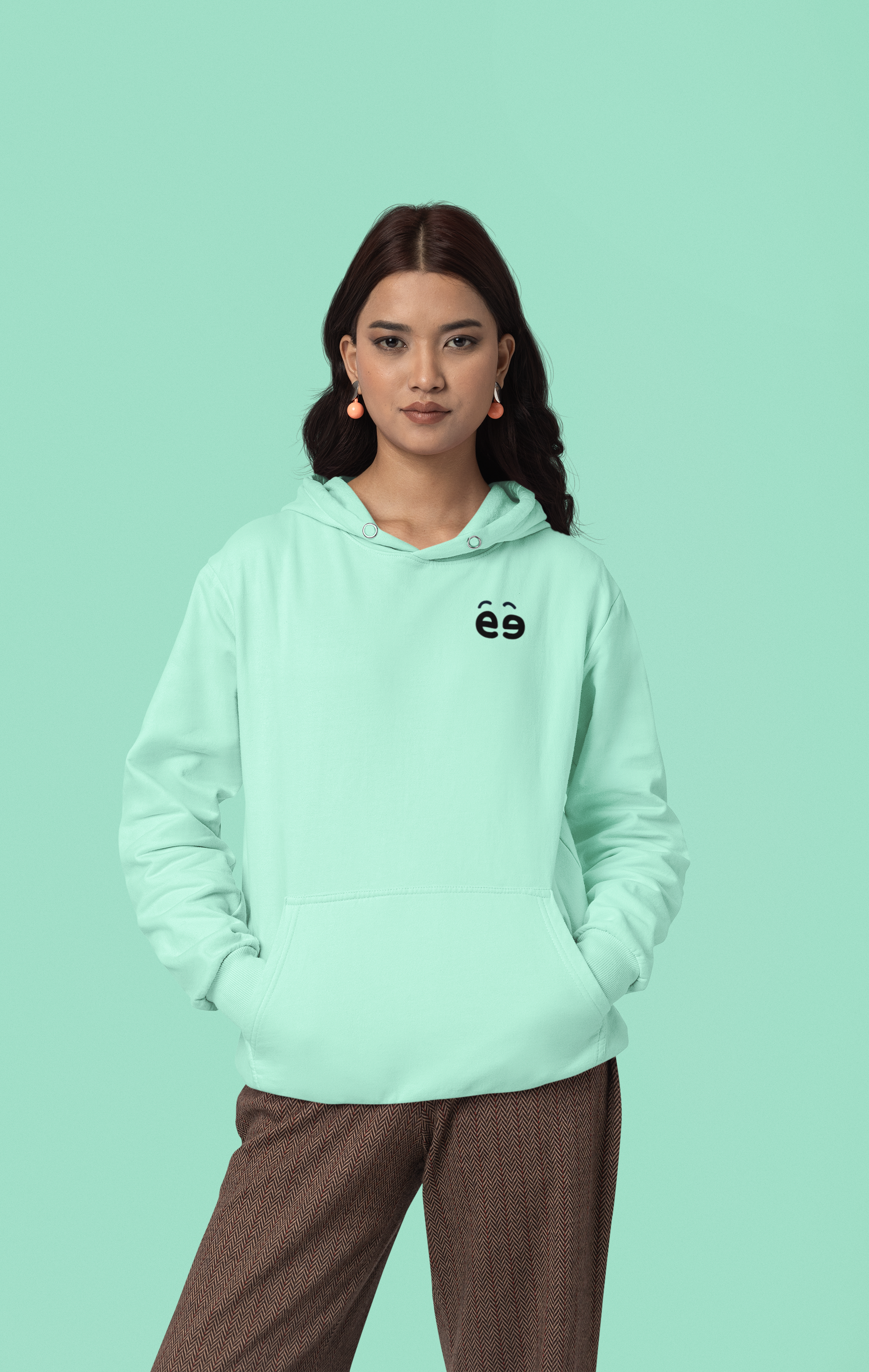 Women Mint Hoodie