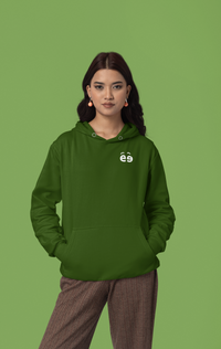 Women Bottle Green Hoodie