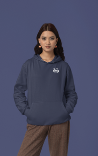 Women Navy Blue Hoodie