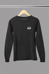 Men's Black Round Neck Full Sleeves