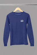 Men's Royal Blue Round Neck Full Sleeves