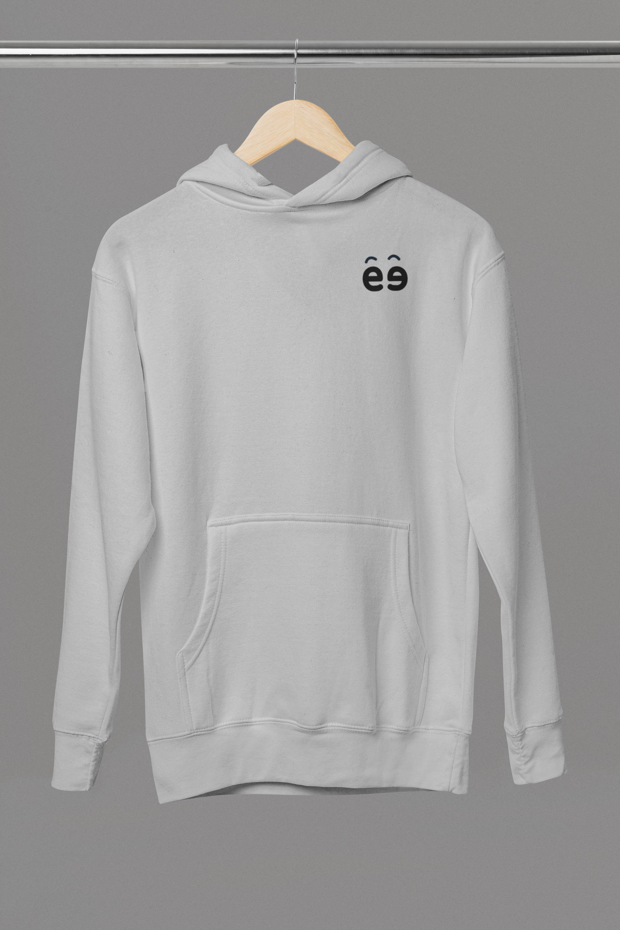 Women Grey Melange Hoodie