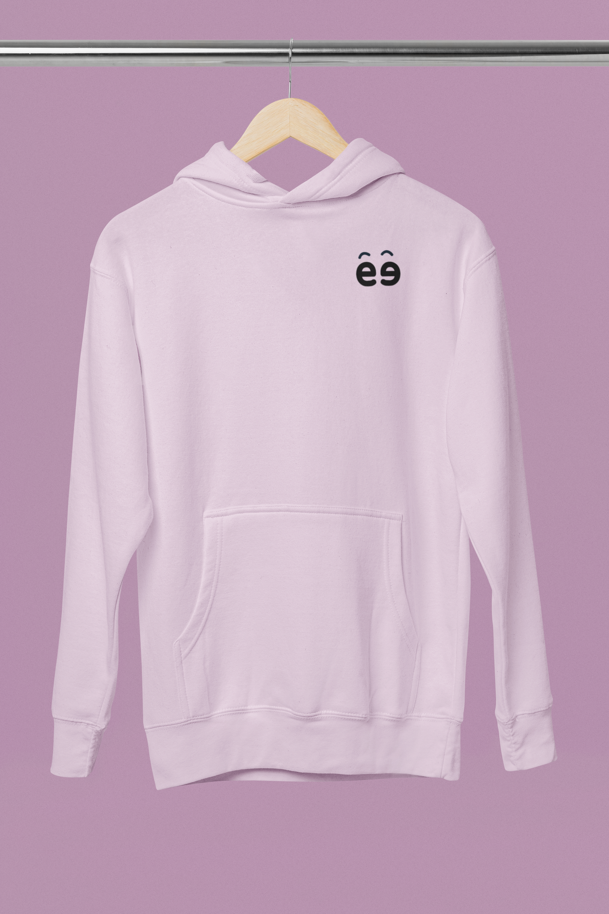 Women Light Baby Pink Hoodie
