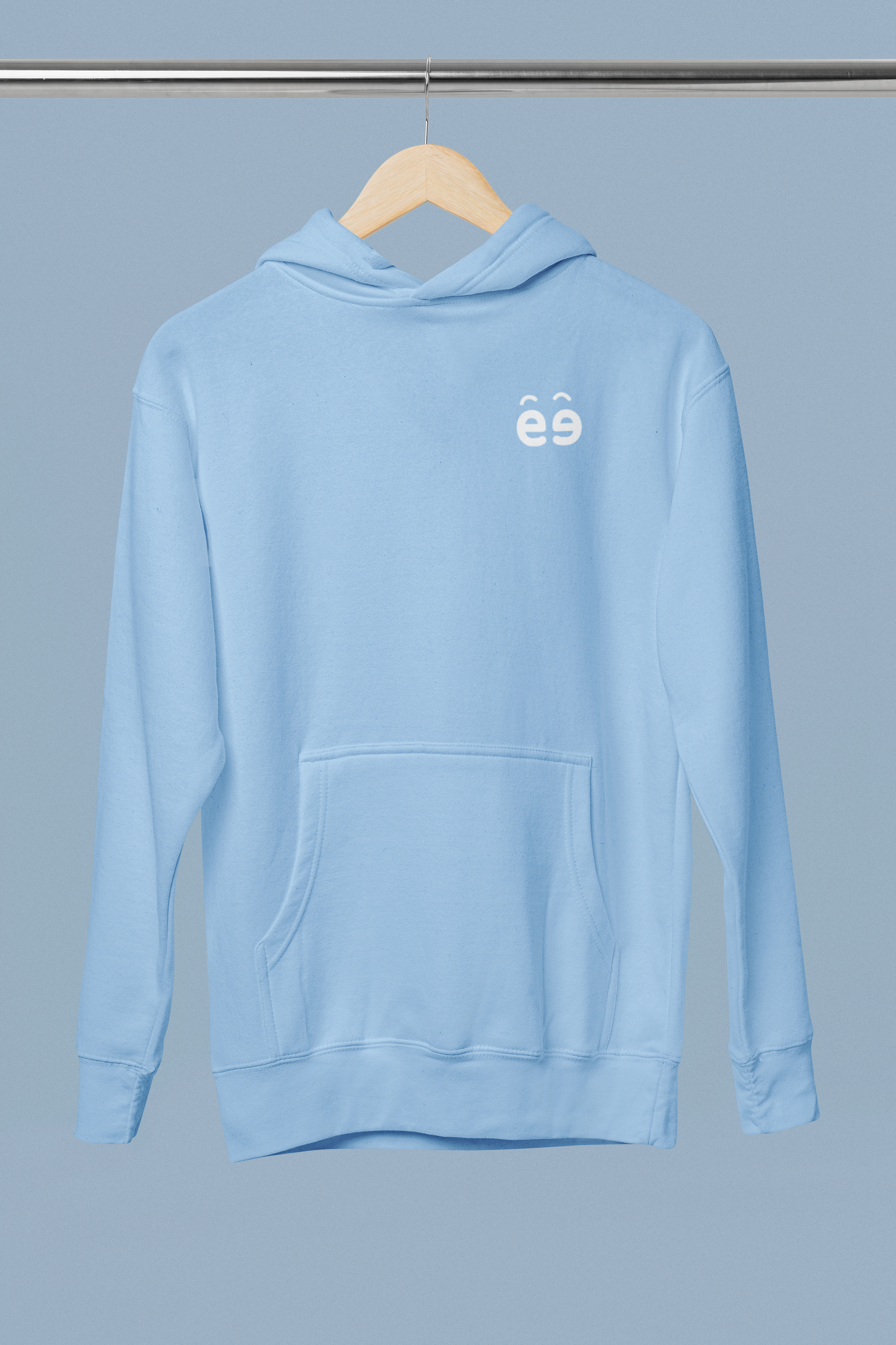 Women Baby Blue Hoodie
