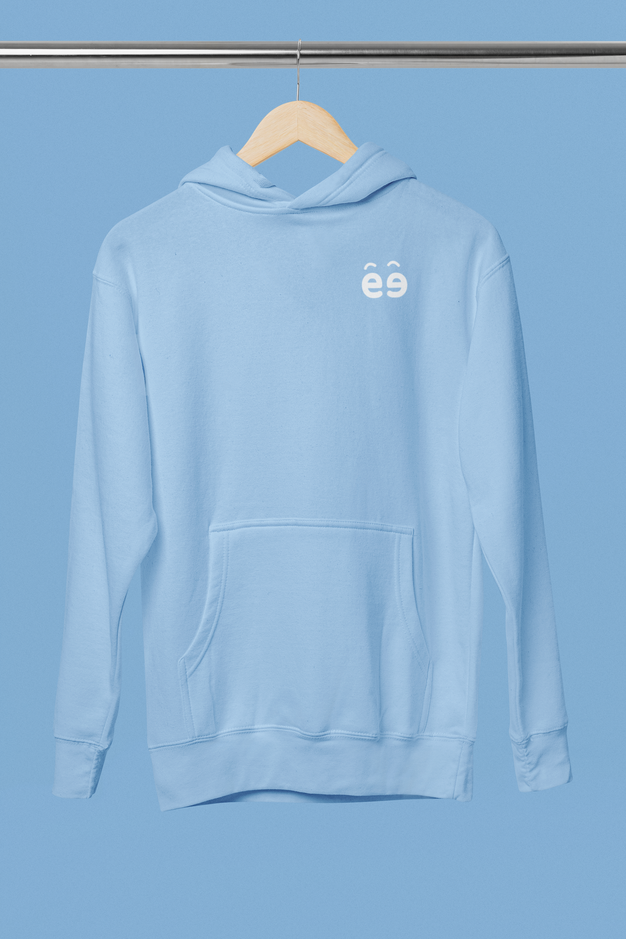 Men's Baby Blue Hoodie