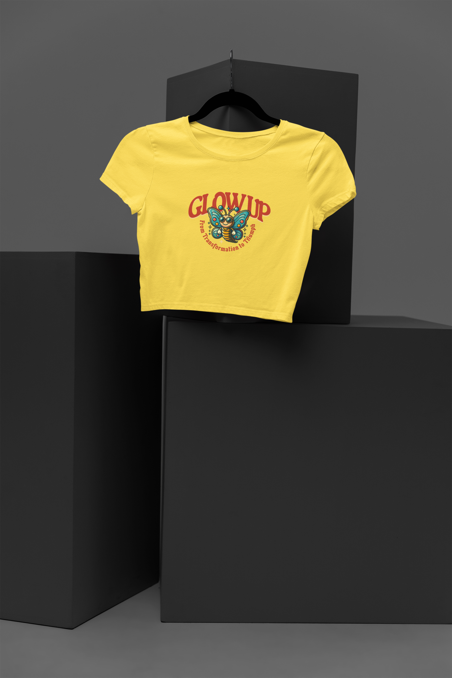 Women Glow Up Crop Top